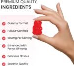 500mg Gummy | Stronger | Longer | Harder | Performance | Extra Strength Enhancing Gummies, Stamina Endurance Booster Supplement for Men | 10 Ginseng Gummy - Image 4