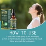 Piguiay Organic Lung Cleansing Mullein Leaf Extract Drops, Mullein Leaf Extract for Lungs, Cleanse and Respiratory Support, Natural Plant Extract, for Men & Women-1 fl oz (1) - Image 7