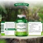 Ginkgo Biloba and Ginseng Tablets | 6000mg & 2000mg | High Strength Korean Ginseng | 60 Tablets | Vegan | Nature's Truth - Image 5