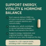 Maca Root Extract 5000mg with Zinc – High Strength Maca Capsules for Energy, Vitality & Performance – 120 Capsules (4 Month Supply) - Image 5