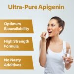 Apigenin 100mg – 90 Capsules | 98% Pure Celery Seed Extract | High Potency NAD+ & Sleep Support | 3rd Party Tested, Vegan & Non-GMO - Image 3