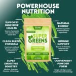 Super Greens Powder, Alkaline Superfoods Smoothie Booster with Inulin Prebiotic Fiber, 40 Servings - Image 5