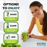 Super Greens Powder, Alkaline Superfoods Smoothie Booster with Inulin Prebiotic Fiber, 40 Servings - Image 6