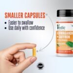 Vedic Ashwagandha-Saffron Calming Complex | 6 Calming Herbs Blend- Ashwagandha Boosted with Saffron, Chamomile, Hops, Inositol & Schisandra Berry | High Strength 2290mg | Premium, Vegan, 60 Capsules - Image 6