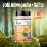Vedic Ashwagandha-Saffron Calming Complex | 6 Calming Herbs Blend- Ashwagandha Boosted with Saffron, Chamomile, Hops, Inositol & Schisandra Berry | High Strength 2290mg | Premium, Vegan, 60 Capsules - Image 7