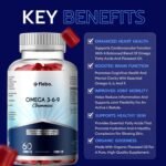 Flebo Vegan Omega 3 6 9 Gummies Fatty Acids Supplements for Adults - 60 Count - High Strength Fish Oil Alternative - Vegetarian, Derived from Flaxseed Oil - Supports Heart, Brain, Liver & Eye Health - Image 3