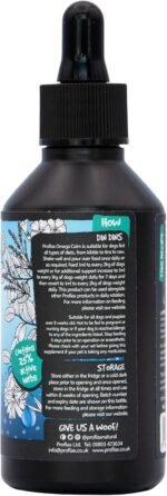 Omega Calm Oil Supplement for Dogs, 100ml - Provides High Level of Calming Support for Anxious Dogs and Puppies - Great for Dogs who Bark Excessively, Chew or are Destructive - Image 3