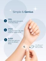 “Out Like a Light” Melatonin Sleep Patch for Natural Deep Sleep Support – Valerian, Hops, Passion Flower, Magnesium - 15 Patches - Vegan - Made in UK - Image 5