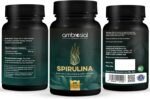 Ambrosial Spirulina Capsules 500mg - Highly Dosed Tablets, Vegan, No Additives, Protein Powder, Greens Powder, Spirulina and Chlorella, Immune System Booster, 60 Capsules - Image 7