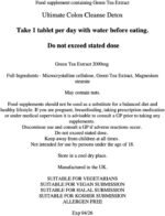 Colon Cleanse Vegan Detox Aid for Gut Health, Digestion Aid, Supports Bowel Function, Constipation Relief and Bloating - 30 Tablets (1 Month Supply) - Image 4