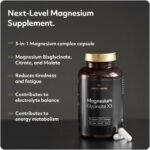Magnesium Glycinate X3, 3-in-1 Complex, 1800mg Triple Strength Bisglycinate, Citrate & Malate, Supports Electrolyte Balance, Combats Fatigue, Calming for Magnesium Sleep, 90 Capsules - Protein Works - Image 3