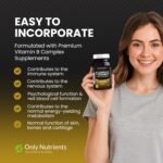 B Complex + Vitamin C Tablets Supplement, Comprehensive Vitamin B Complex, High-Strength Energy, Nervous & Immune System Support with Biotin, 180 Multivitamin Tablets for Women/Men - Image 7