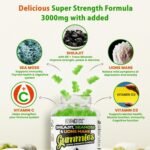 Shilajit, Sea Moss & Lion's Mane Gummies - 3000mg Adaptogen Blend with Vitamin D3 & C - 3 in 1, Immune Support & Energy Booster 85+ Trace Minerals - Vegan Friendly- 180 Gummies (90 Servings) - Image 3