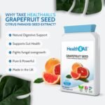 Health4All Grapefruit Seed Extract (GSE) 90 Capsules for Candida and UTIs. Herbal Antifungal Candida Cleanse Supplement Capsules (not Tablets), Vegan | Made in UK - Image 3