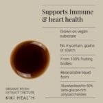KIKI Health - Organic Reishi Tincture - Supports Immune Function, Cardiovascular Health & Overall Vitality - Full-Spectrum Mushroom Extract - No Mycelium, Grains or Starch - 50ml - Image 3