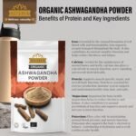 Ausha Organic Ashwagandha Powder 500g | High Strength - UK Certified Organic by Soil Association - for Stress and Anxiety Relief, Energy, Sleep Aid - Whole Ashwagandha Root Used - Image 5
