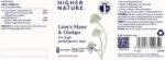 Higher Nature - Lion's Mane & Ginkgo - for High Performance Days - High Strength Ginkgo Biloba 6000mg & Lion's Mane Mushroom 3000mg - Vegan Formula - 30 Capsules - Image 4