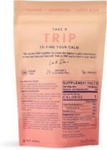 TRIP Magnesium Glycinate Powder - 7,500MG Magnesium per Pack with L-Theanine & Lion’s Mane, Delicious Pomegranate Orange Blossom Flavour, Sugar Free, 1 Pack - 30 Drink Mix Servings - Image 3