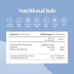 Kids Probiotic Gummies - 2 Billion Probiotics - 1 Month Supply - Kids Tummy Gummies - Includes Vitamin D & Calcium for Childrens Gut Health - Vegetarian Formula - 30 Gummies - by Novomins - Image 4