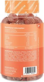 Vitamin C Gummies - 1 Month Supply - 250mg High Strength with Zinc, Bioflavonoids, Rose Hip & Elderberry for Immune System Support - Alternative to Vitamin C Tablets - 60 Gummies - Novomins - Image 3