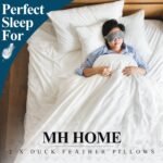 Duck Feather Pillows 2 Pack - Luxurious Comfort for Restful Sleep-Hypoallergenic & Anti Dust Mite-2 Duck Feather Pillows UK Standard Size(48x74cm) (2 Pack) - Image 4