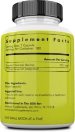 Ancestral Supplements Grass Fed Beef Pancreas Supplement, 500mg, Pancreatic Support with Proteolytic Enzymes for Digestion Support, Including Trypsin, Non-GMO, 180 Capsules - Image 3