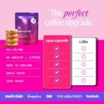 Spacegoods Rainbow Dust 240g | 30 Servings | Flavoured Mushroom Coffee | 120mg of Natural Caffeine | Lions Mane, Chaga, Ashwagandha & Vitamin B5| Sharper Focus, Energy & Calm | Coffee Caramel - Image 4