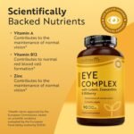 Nutravita Lutein Natural Eye Supplement – 90 Vegan Capsules - Zeaxanthin, Bilberry Extract, Vitamins A, B12 & Zinc – for Maintenance of Normal Vision – Made in The UK - Image 3