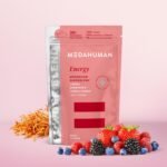 MEDAHUMAN® Energy | Cordyceps Mushroom Powder (30 Servings) | Adaptogen Superblend Mushroom Powder with Chaga, Maca Root and Green Tea Extract for Focus and Stamina | Berry Flavour - Image 3