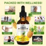 Magnesium Glycinate Supplement,Natural Magnesium Drops,Taurate,Cellulose Fiber for Cortisol,Sleep, Stress,Muscle,Brain Nerve Health-Sugar Free - Image 4