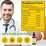 Magnesium Glycinate Supplement,Natural Magnesium Drops,Taurate,Cellulose Fiber for Cortisol,Sleep, Stress,Muscle,Brain Nerve Health-Sugar Free - Image 5
