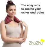 Zhu-Zhu Lavender Body Wrap - Microwavable Wheat Bag - Red Tartan Microwave Heat Pack - Natural Pain Relief Heat Therapy Pad - Image 3