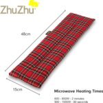 Zhu-Zhu Lavender Body Wrap - Microwavable Wheat Bag - Red Tartan Microwave Heat Pack - Natural Pain Relief Heat Therapy Pad - Image 6