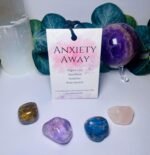 Anxiety Away Crystal Pouch | Crystals for Anxiety | Carry with You for Support on The go | A Combination of Crystals to Combat Stress and Anxiety - Image 3
