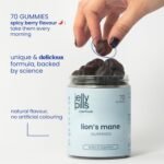 Jelly Pills Lion’s Mane + Black Pepper Gummies - 70 Vegan Gummies - No Added Sugars - Berry Flavor - Cognitive & Memory Support - Image 6