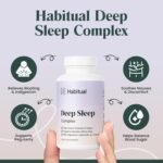 Habitual Deep Sleep Complex | Vegan Nighttime Supplement for Relaxation, Restful Sleep & Recovery | Magnesium, Montmorency Cherry, Chamomile, Lemon Balm, Saffron, Zinc & Vitamin B6 for Better Sleep - Image 3