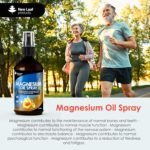 Magnesium Oil Spray - 100% Pure Elemental Magnesium Sleep Spray XL Size 250ml Joints and Aching Muscles - Vegan with 115mg Magnesium Chloride Per Serving - Made in The UK by New Leaf - Image 4