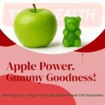 Apple Cider Vinegar Gummies 1000mg – Vegan ACV Supplement for Digestion, Detox & Metabolism Support, Natural Apple Flavour, 60 Soft Gluten-Free Gummies for Daily Wellness - Image 4