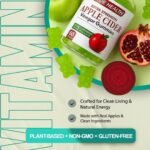 Apple Cider Vinegar Gummies 1000mg – Vegan ACV Supplement for Digestion, Detox & Metabolism Support, Natural Apple Flavour, 60 Soft Gluten-Free Gummies for Daily Wellness - Image 5