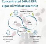 Igennus Vegan DHA & EPA Omega 3 1344mg Algae Oil & Astaxanthin Antioxidant, Lab Tested Pure & Sustainable, 60 Small Softgels, 400mg DHA & 200mg EPA, Easy-to-Swallow, 30 Servings - Image 3