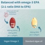 Igennus Vegan DHA & EPA Omega 3 1344mg Algae Oil & Astaxanthin Antioxidant, Lab Tested Pure & Sustainable, 60 Small Softgels, 400mg DHA & 200mg EPA, Easy-to-Swallow, 30 Servings - Image 4