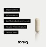 200+ Billion CFU Probiotic Supplement with 30 Verified Third-Party Tested Strains - Extended-Release Capsules with Prebiotic Blend - Fully Shelf-Stable Probiotics Formula by Toniiq - Image 4