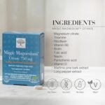 New Nordic Magnesium Citrate - 750 mg Extra Strength - Muscle & Sleep Support for Women & Men - Vitamin B Complex & Vitamin D - 60 Tablets - Image 5