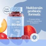 Probiotic Gummies – Bio-Bac 52 Billion CFU Probiotics for Gut Health 11 Strains of Live Bacteria - Pro Biotics for Gut Health Probiotic Supplements for Men and Women - Novomins - Image 5