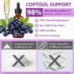 Cortisol Supplements for Women & Men, 10 in 1 Cortisol Detox Liquid Drops with Magnesium, Ashwagandha, L-Theanine Liquid Drops, Hormone Balanced,Promotes Mood & Mental Clarity 2 Fl.Oz - Image 5