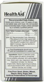 HealthAid Iron Bisglycinate - 30 Vegetarian Tablets - Image 3