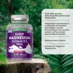 Magnesium Gummies for Sleep | 5400mg Magnesium Citrate Per Bottle | Two Month Supply | 90mg x 60 Berry Flavour Vegan Gummies | Nature's Truth - Image 3