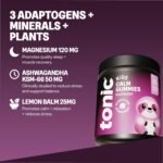Tonic Health Kids Magnesium Gummies - 120mg Magnesium Citrate for Children, Ashwagandha KSM-66, Lemon Balm - No Sugar, Calm and Balanced - Age 3-12 Years, Vegan - Raspberry, 60 Count - Image 3