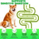 Probiotics for Dogs, Dog Probiotics for Gut Health, Dog Probiotic Supplements with Enzymes, Pumpkin Powder for Dogs Rich in Fibre Support Digestive Health, 180 Tablets - Image 4