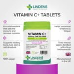 Lindens - Vitamin C+ 1000mg Time Release, 360 Tablets - 1 a Day, UK Made - Skin, Teeth, Joints and Immune Health, Combats Tiredness and Fatigue - Vegan - Image 3
